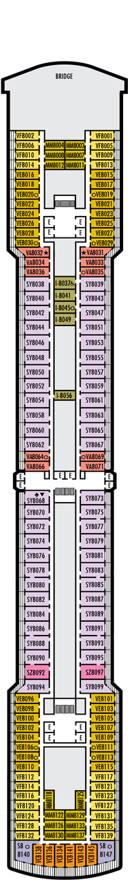 Ms Zuiderdam Deck Plan & Cabin Plan